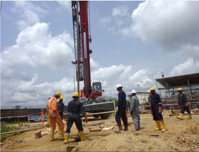 Ground bed Casing in progress@ Obagi OML58