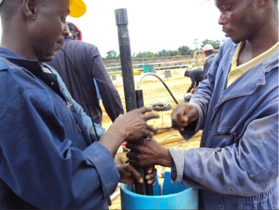 MMO Anode installation for deep well ground bed