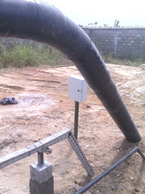 Spark Gap Arrestor Installed across Insulating Joints on a 8” Pipelines and 1” line