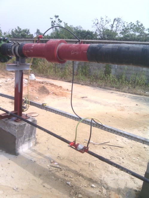 Spark Gap Arrestor Installed across Insulating Joints on a 8” Pipelines and 1” line2